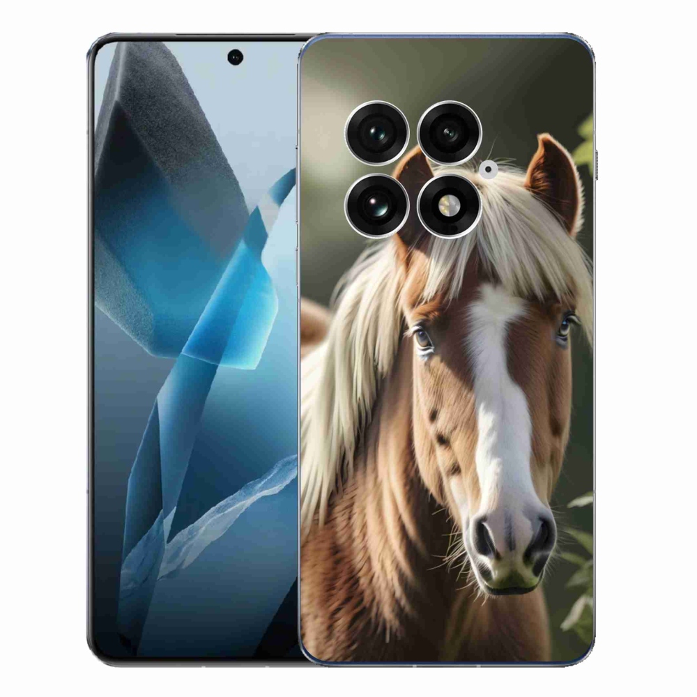 Gelový kryt mmCase na One Plus 13 - kůň se světlou hřívou