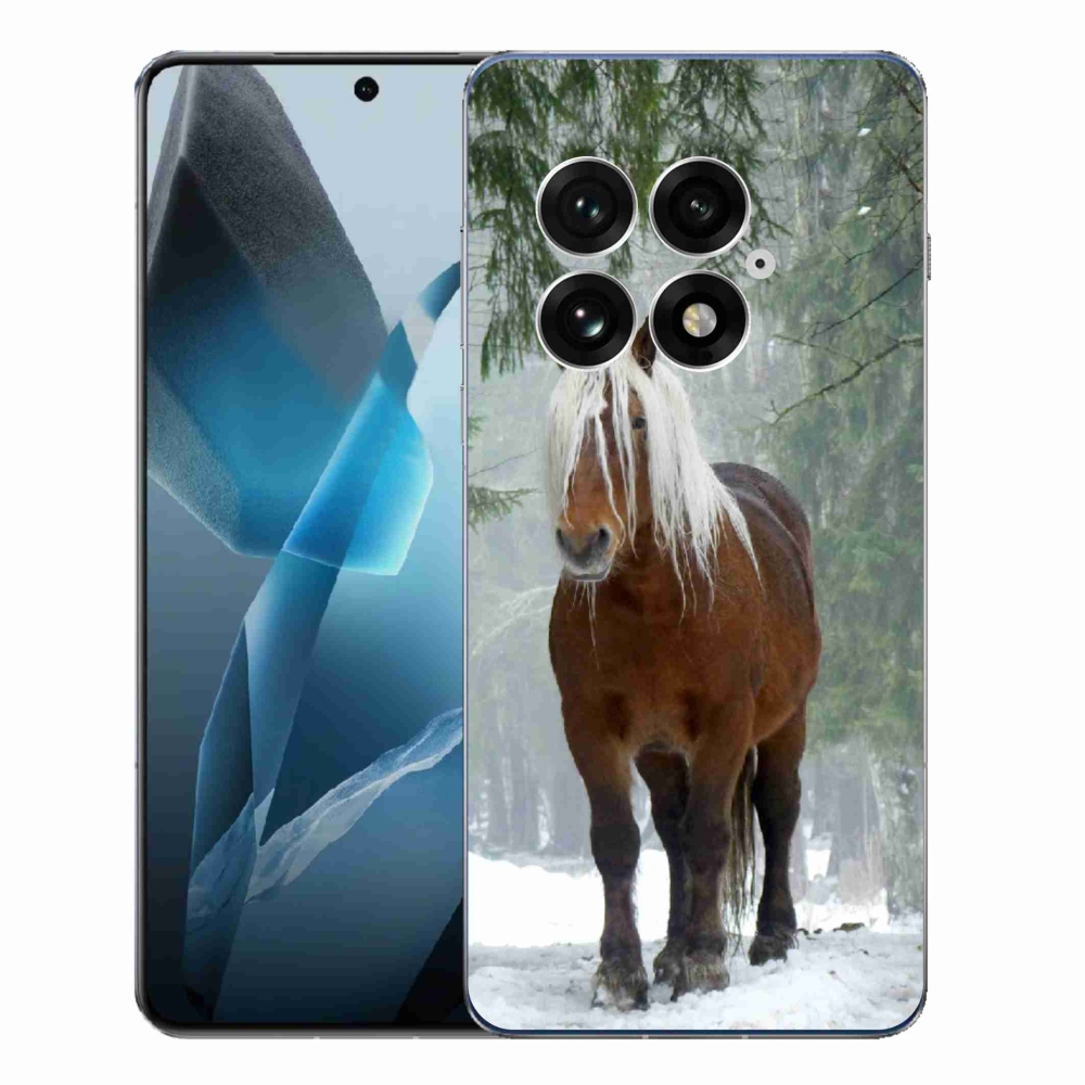 Gelový kryt mmCase na One Plus 13 - kůň v lese