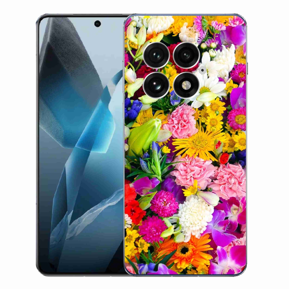 Gelový kryt mmCase na One Plus 13 - květiny 12