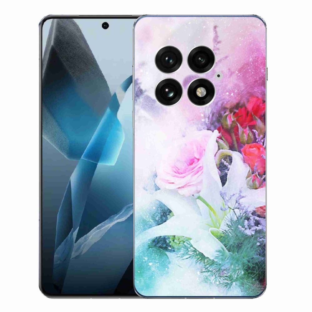 Gelový kryt mmCase na One Plus 13 - květiny 4