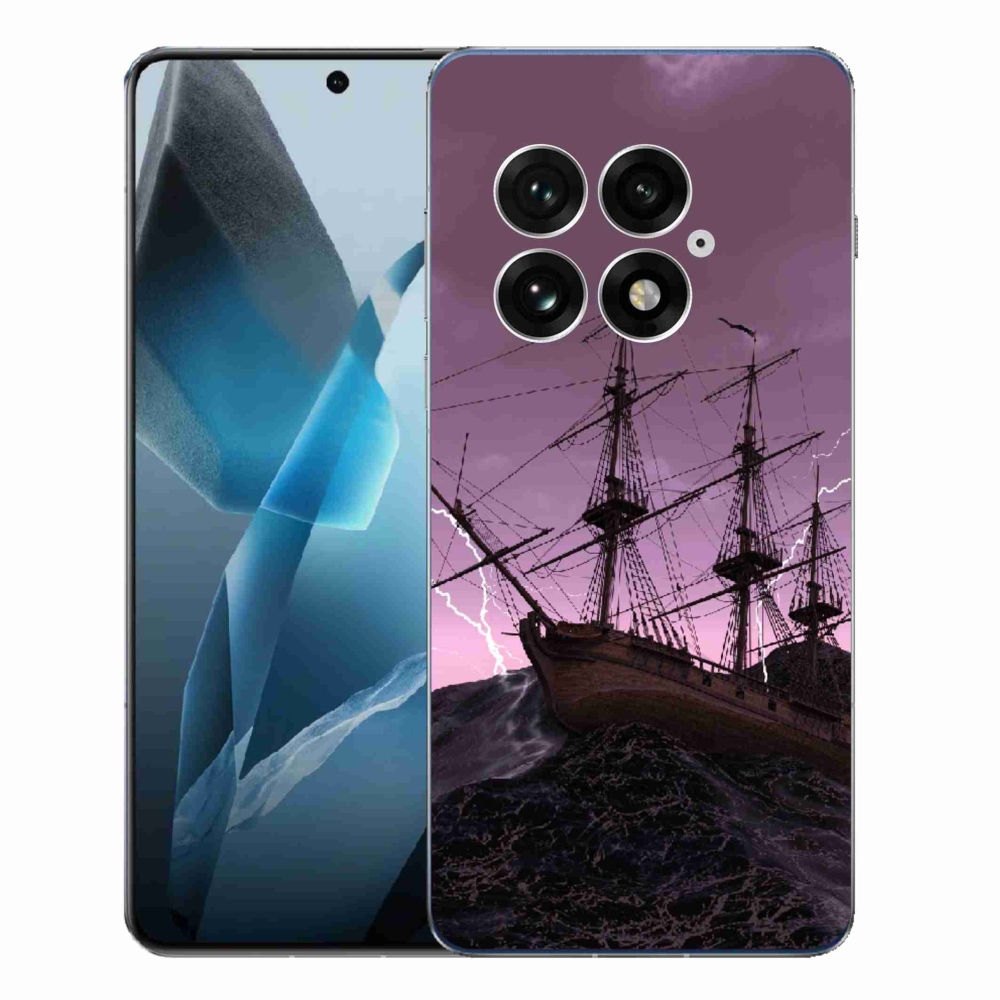 Gelový kryt mmCase na One Plus 13 - loď v bouři