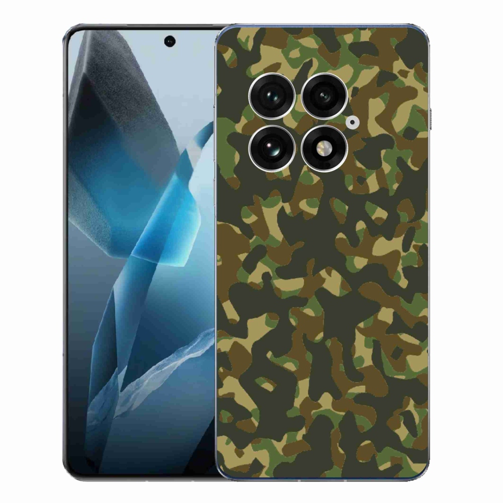 Gelový kryt mmCase na One Plus 13 - maskáčový vzor 1