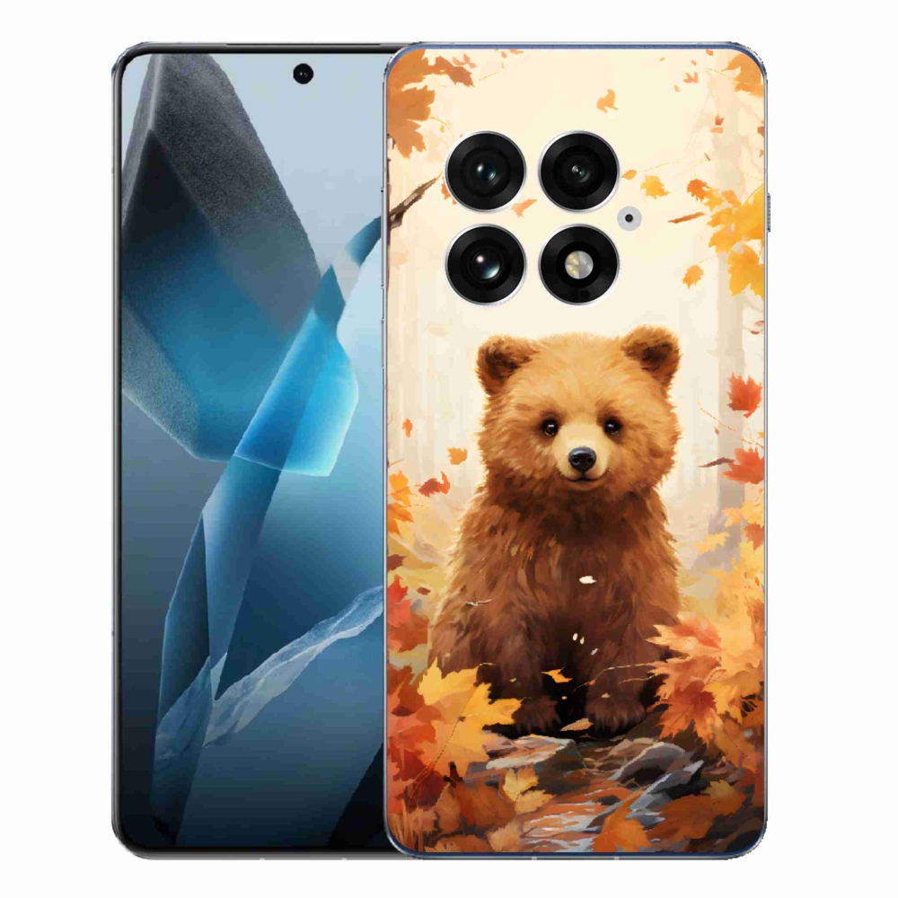 Gelový kryt mmCase na One Plus 13 - medvěd v lese