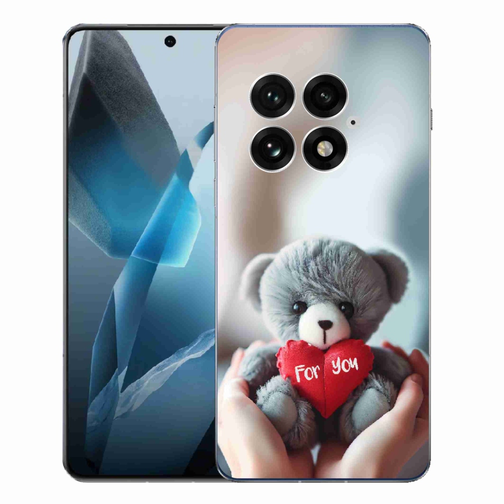 Gelový kryt mmCase na One Plus 13 - medvídek pro zamilované