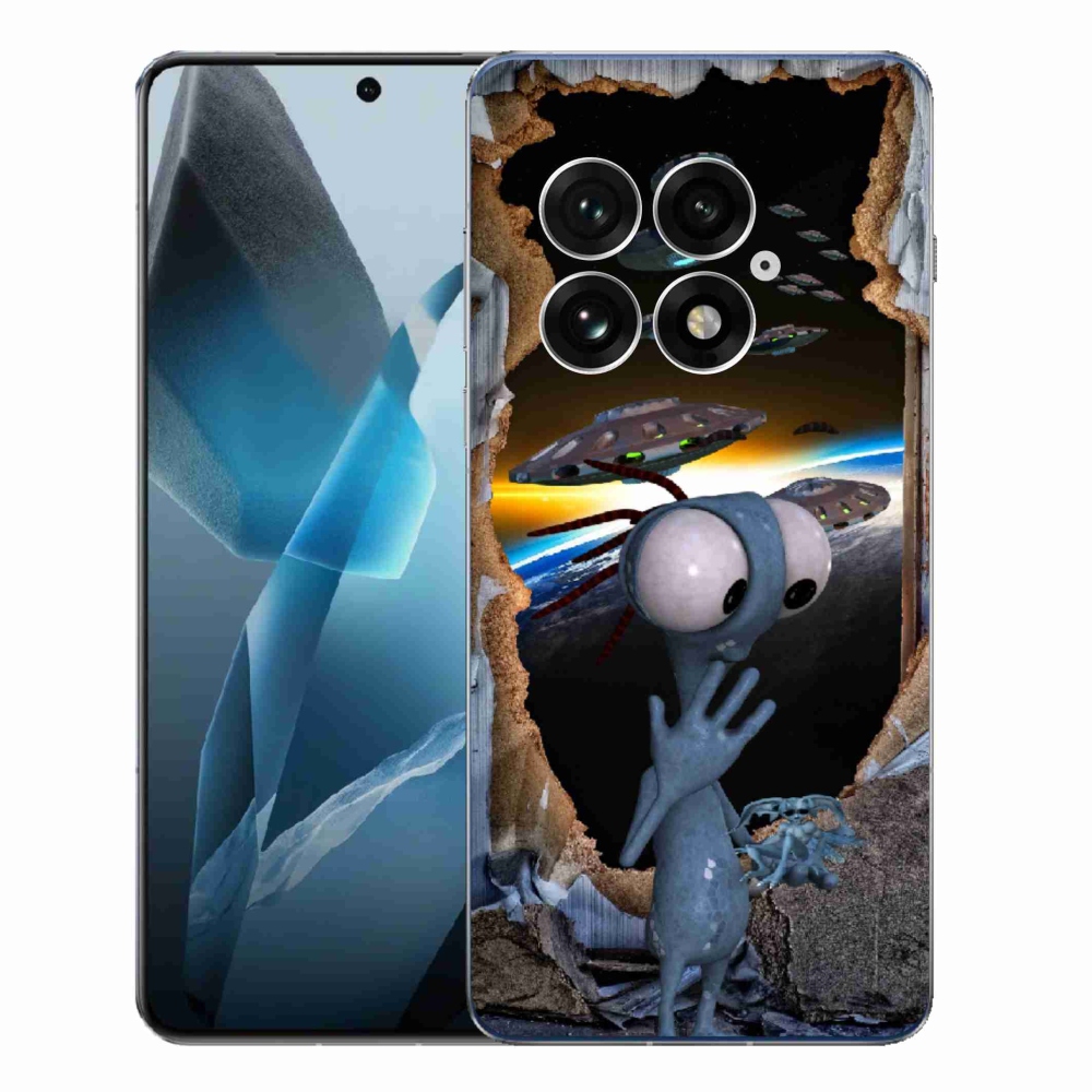 Gelový kryt mmCase na One Plus 13 - mimozemšťan