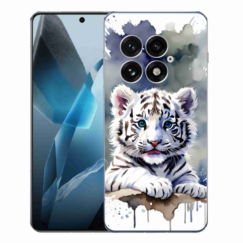 Gelový kryt mmCase na One Plus 13 - mládě bílého tygra
