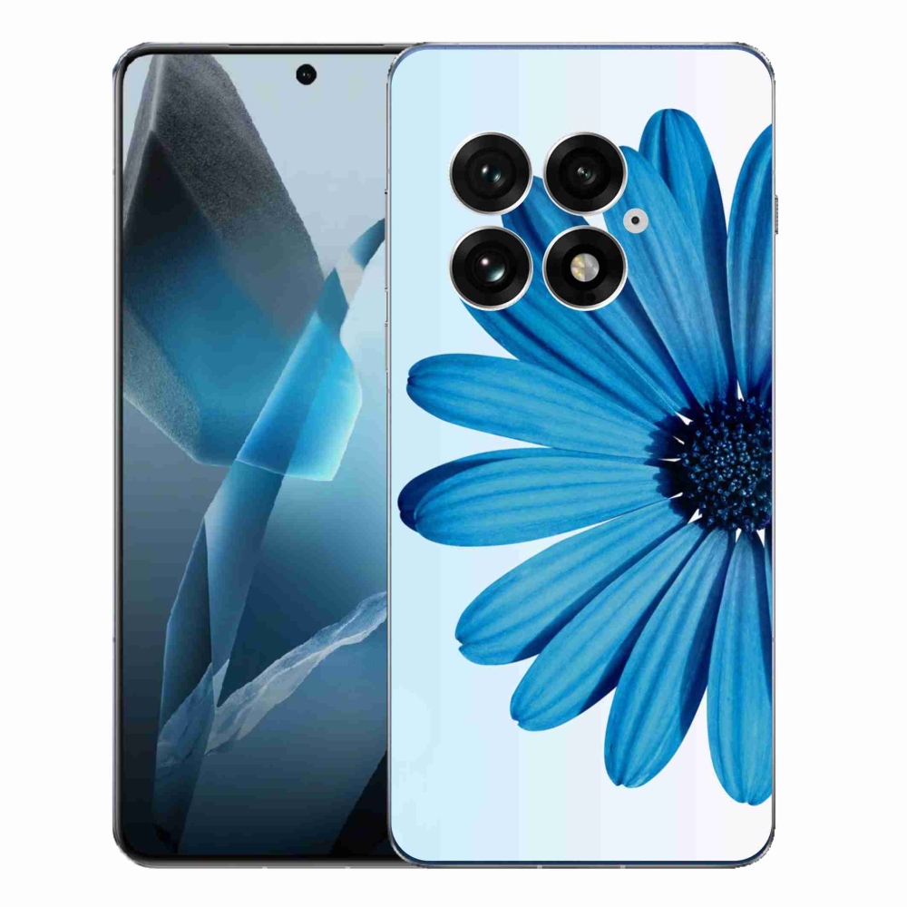Gelový kryt mmCase na One Plus 13 - modrá kopretina