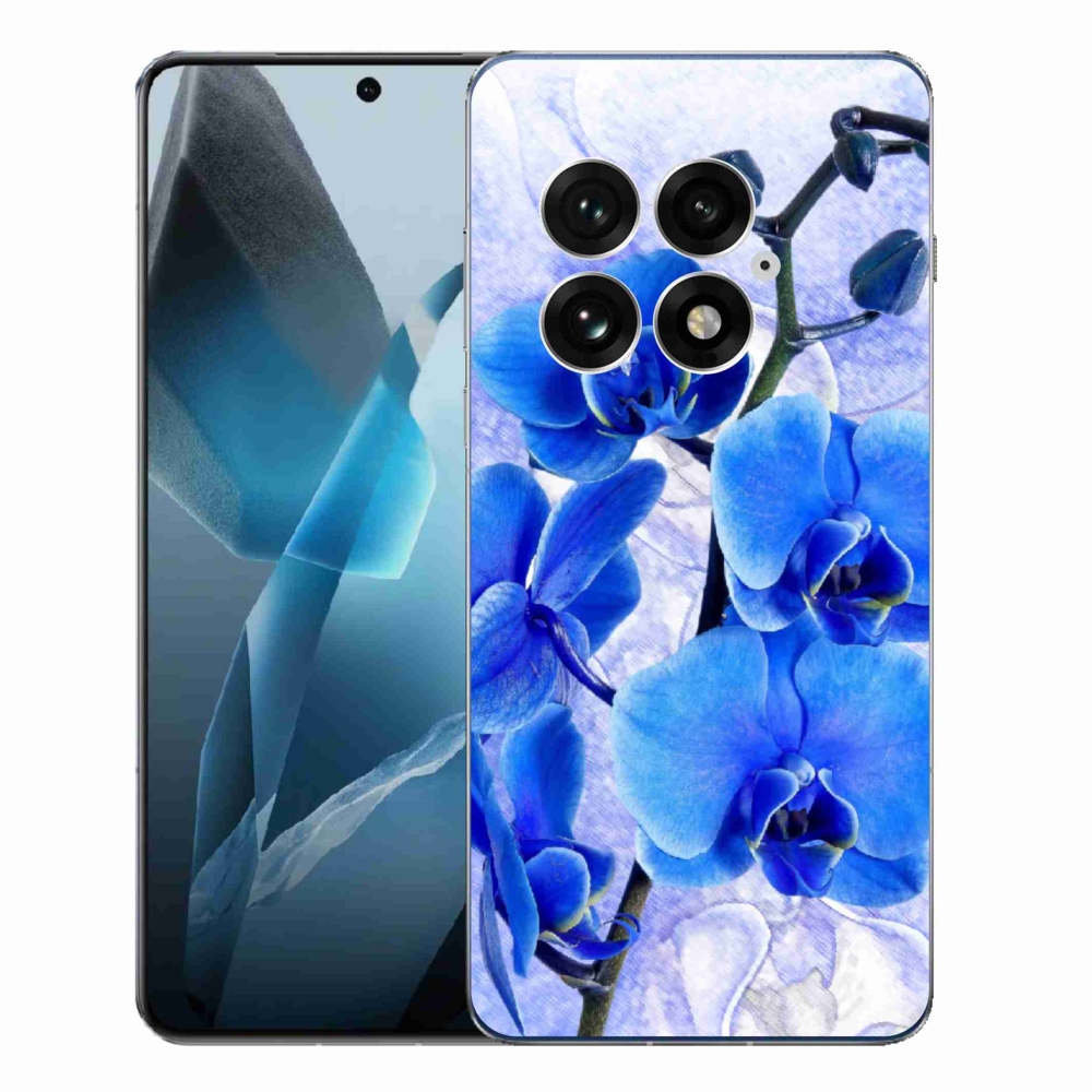 Gelový kryt mmCase na One Plus 13 - modré květy