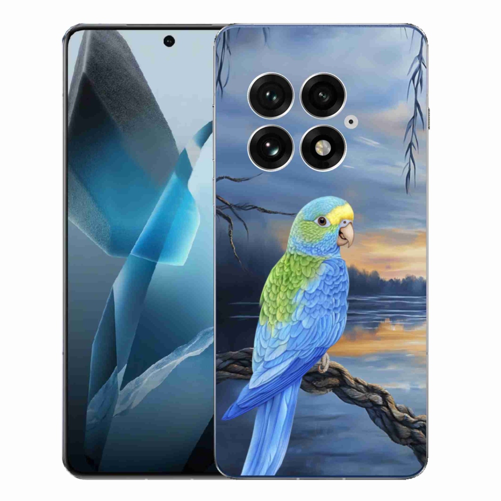 Gelový kryt mmCase na One Plus 13 - modrý papoušek