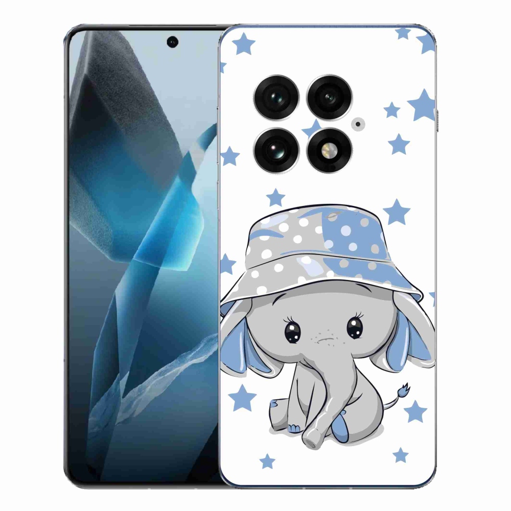 Gelový kryt mmCase na One Plus 13 - modrý slon