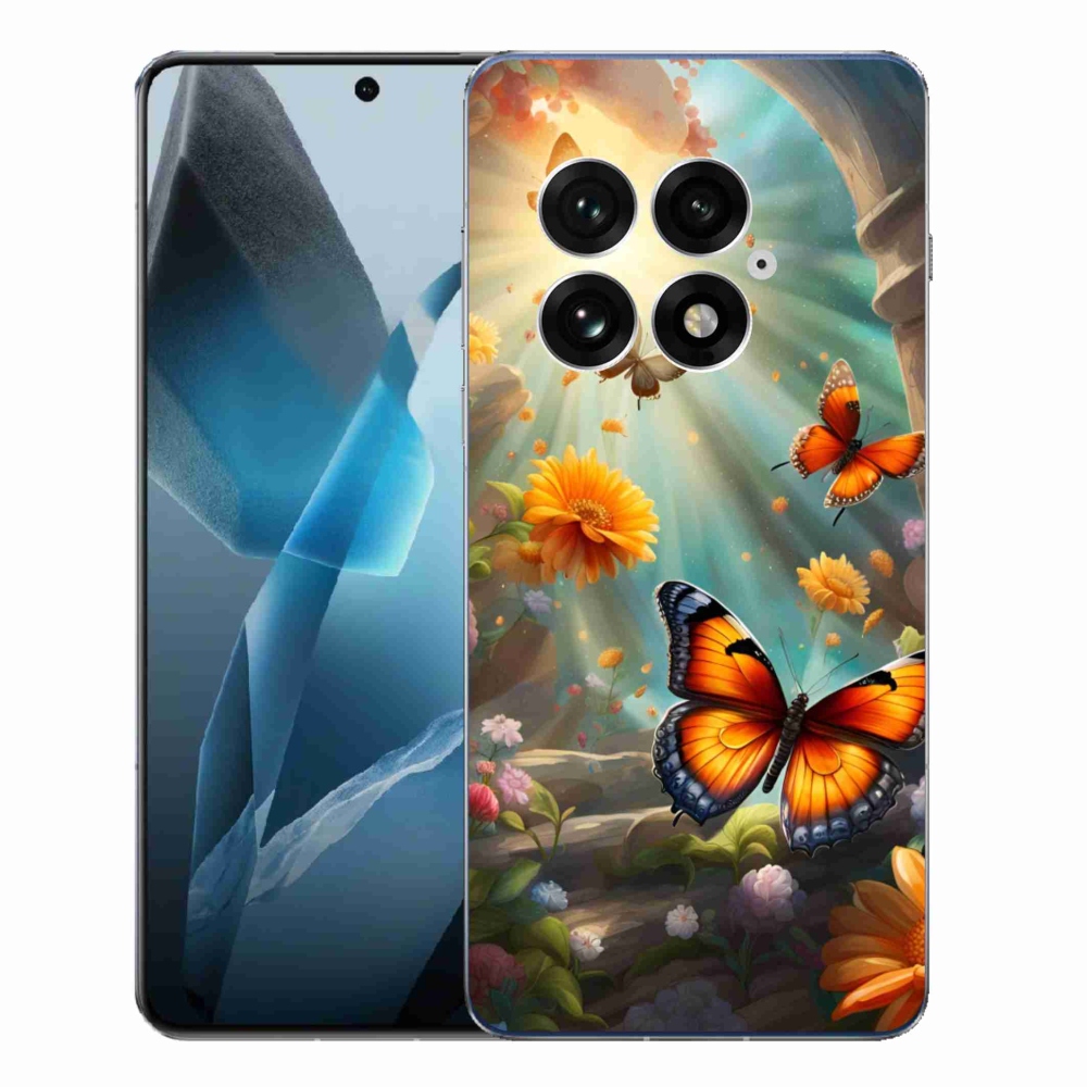 Gelový kryt mmCase na One Plus 13 - motýlí zahrada 2