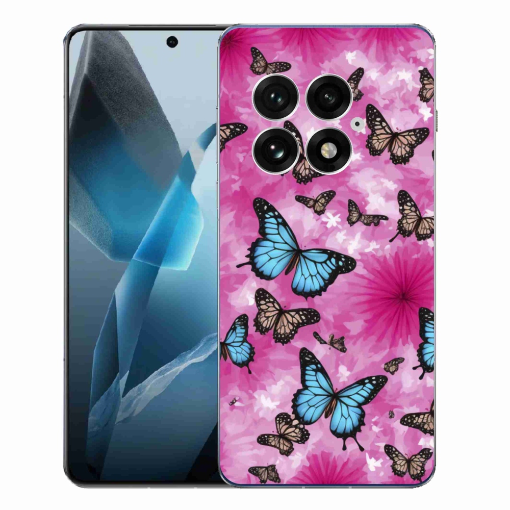 Gelový kryt mmCase na One Plus 13 - motýlí zahrada
