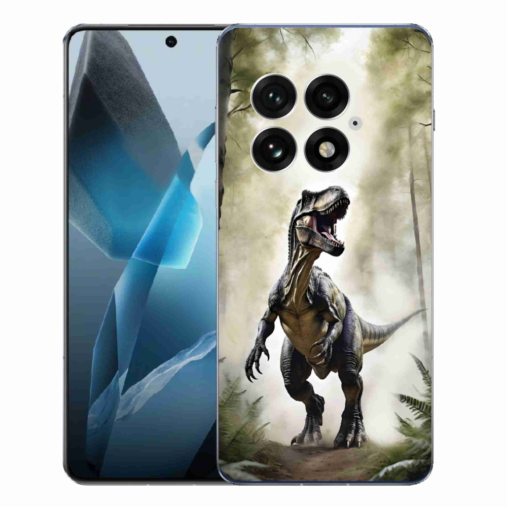 Gelový kryt mmCase na One Plus 13 - naštvaný T-Rex