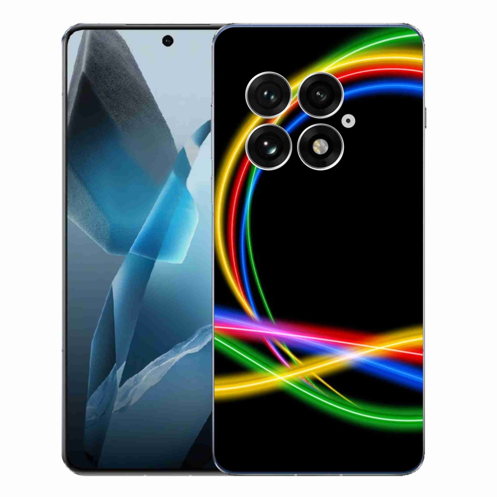 Gelový kryt mmCase na One Plus 13 - neonové kruhy