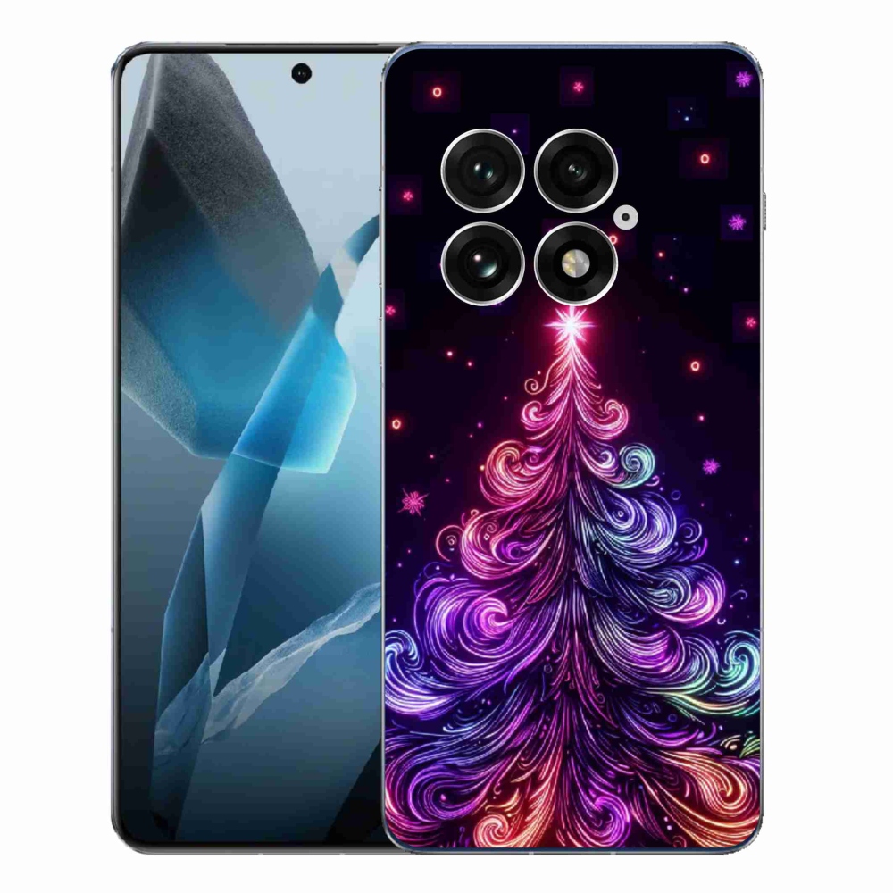 Gelový kryt mmCase na One Plus 13 - neonový vánoční stromek 1