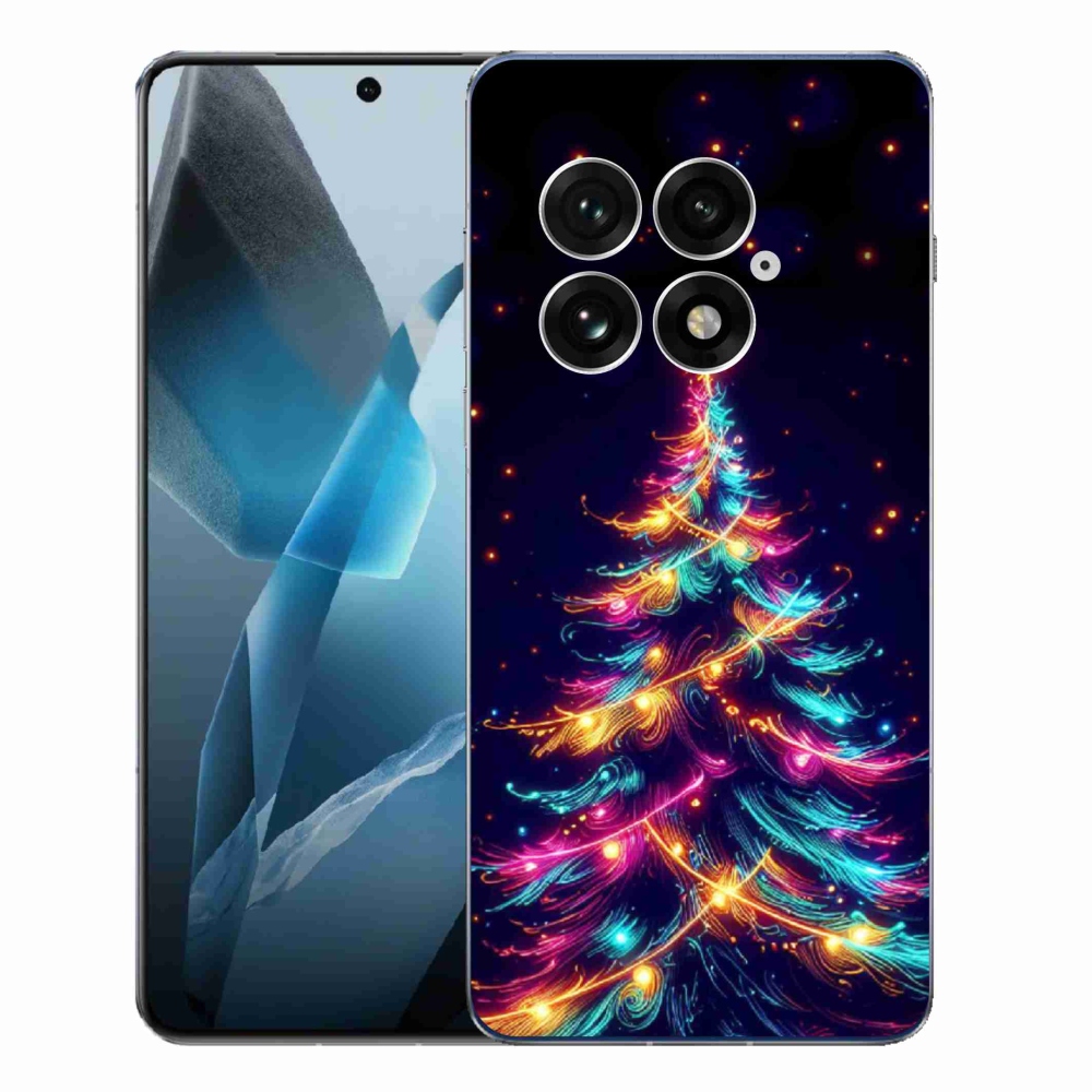 Gelový kryt mmCase na One Plus 13 - neonový vánoční stromek