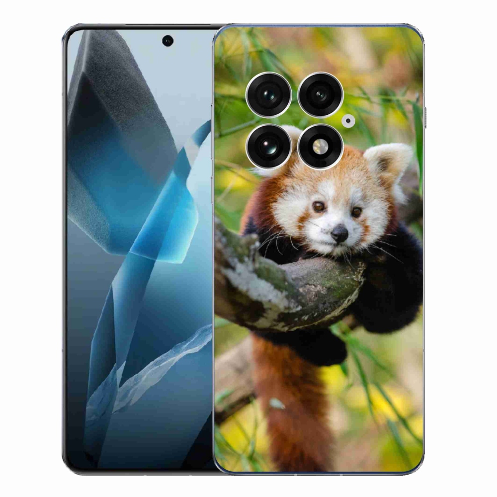 Gelový kryt mmCase na One Plus 13 - panda červená