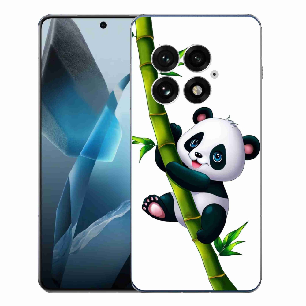 Gelový kryt mmCase na One Plus 13 - panda na bambusu