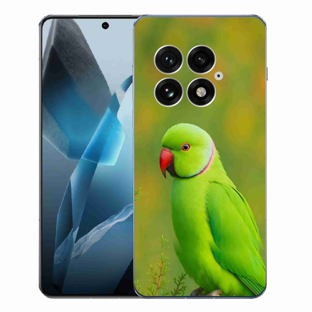 Gelový kryt mmCase na One Plus 13 - papoušek alexandr 2