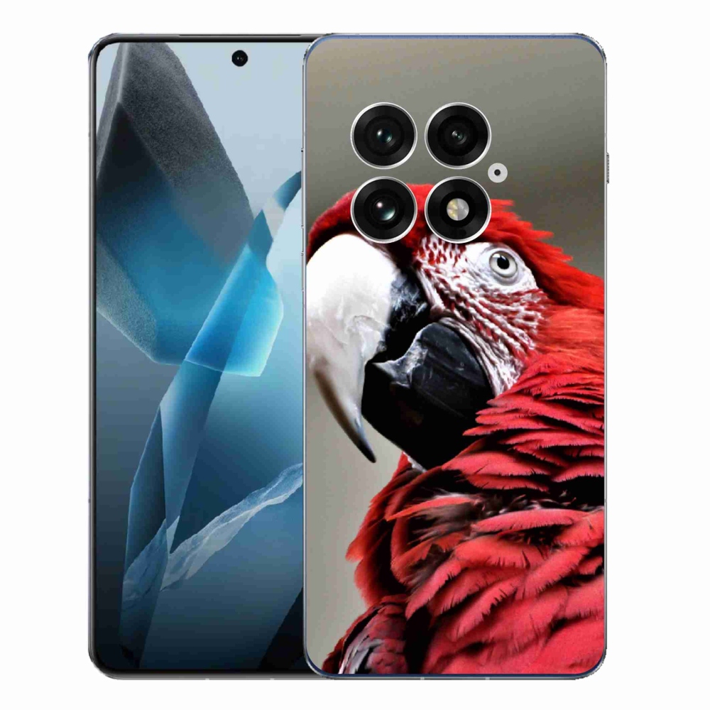 Gelový kryt mmCase na One Plus 13 - papoušek ara červený