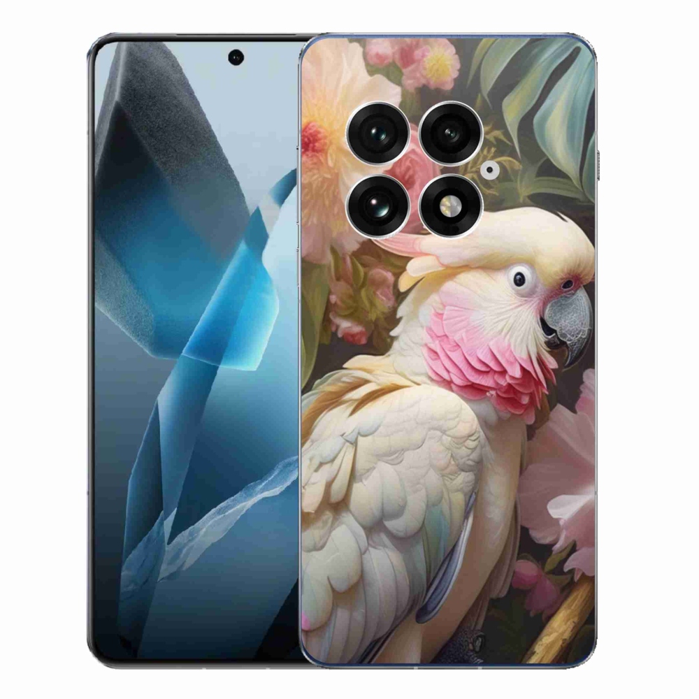 Gelový kryt mmCase na One Plus 13 - papoušek kakadu růžový 2