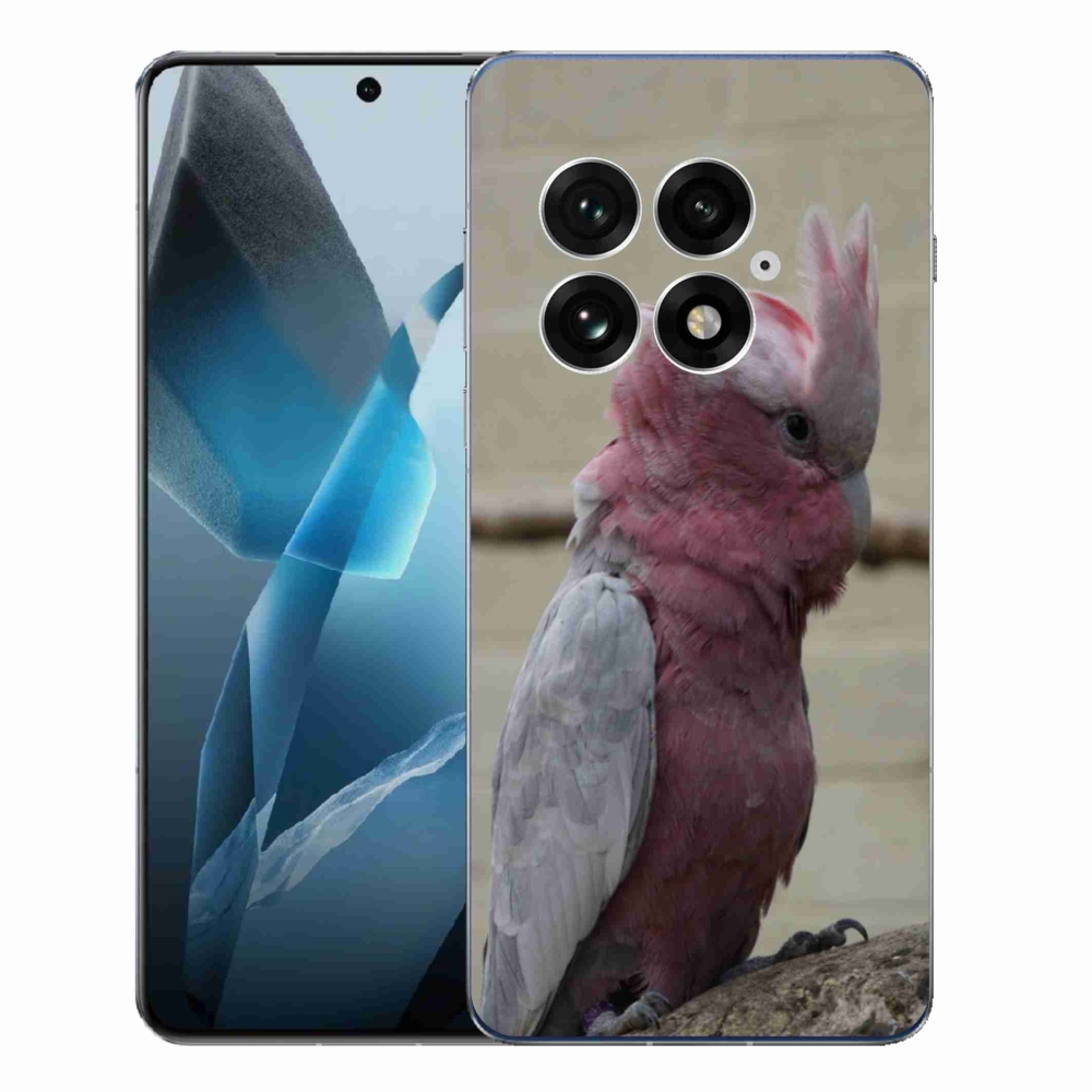 Gelový kryt mmCase na One Plus 13 - papoušek kakadu růžový