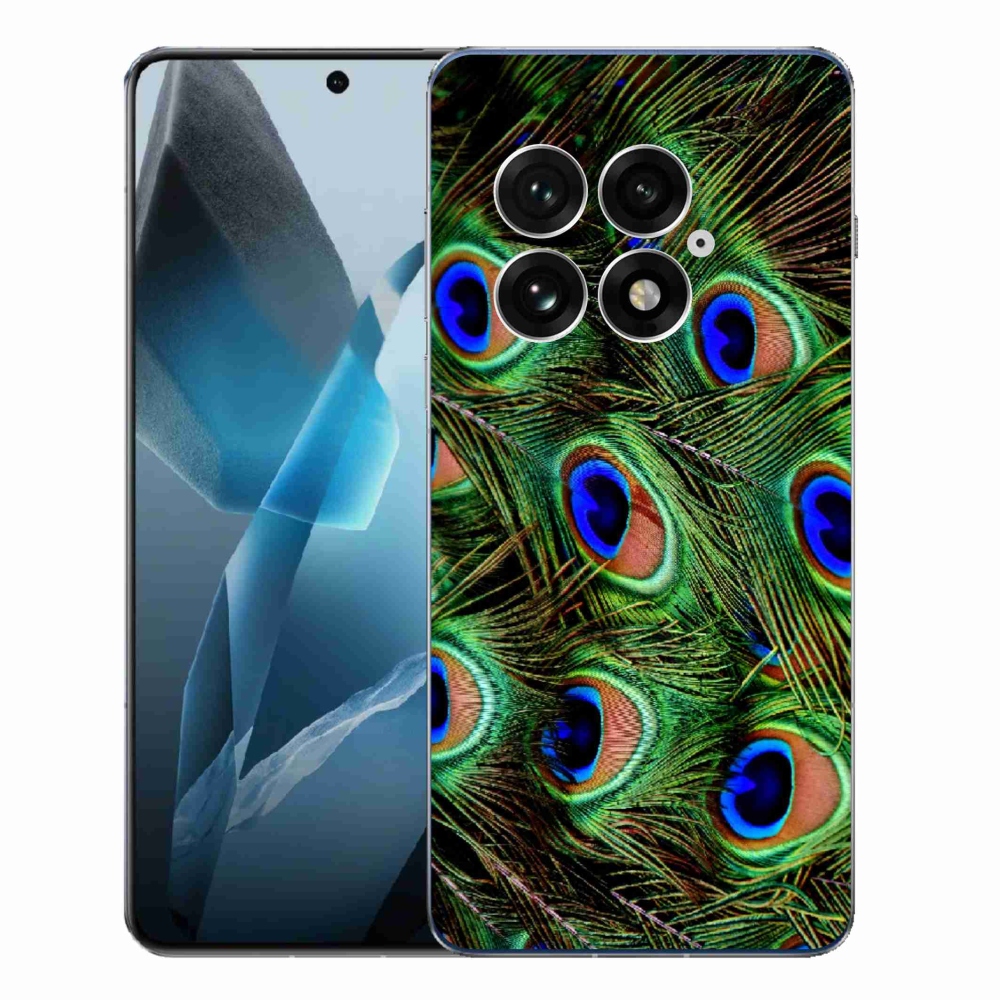 Gelový kryt mmCase na One Plus 13 - paví peří