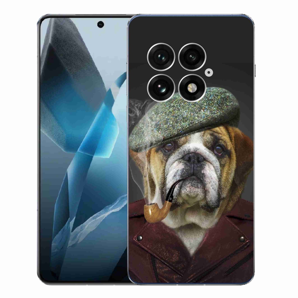 Gelový kryt mmCase na One Plus 13 - pes s fajfkou
