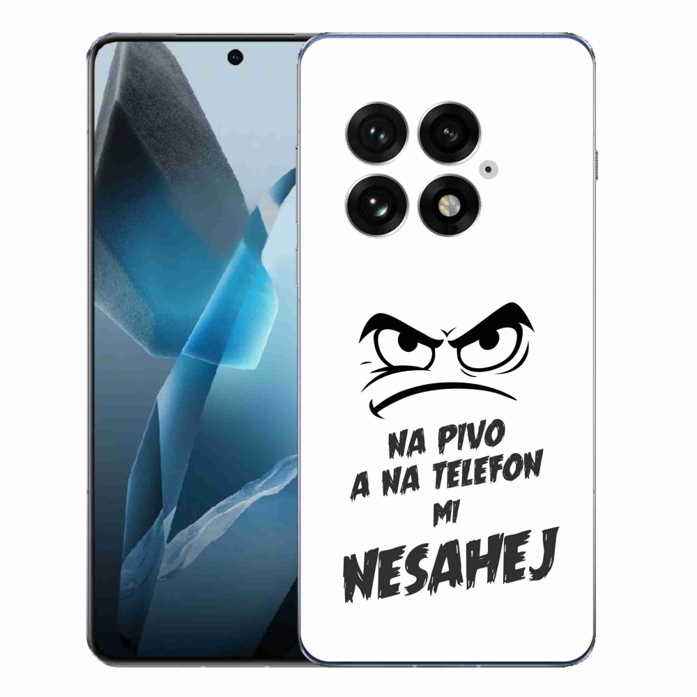 Gelový kryt mmCase na One Plus 13 - pivní motiv 2 bílé pozadí