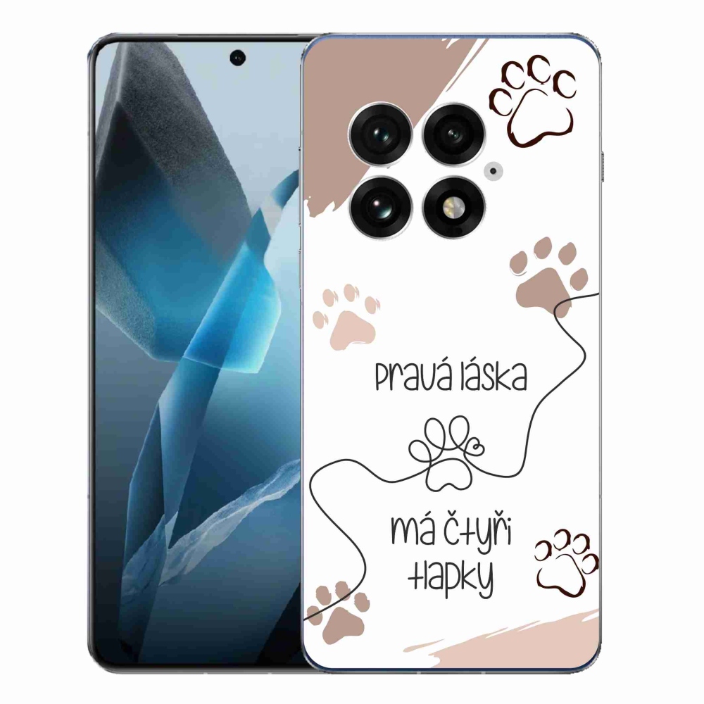 Gelový kryt mmCase na One Plus 13 - psí motiv 1 bílé pozadí