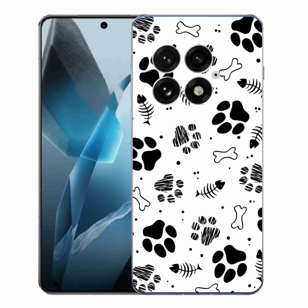 Gelový kryt mmCase na One Plus 13 - psí tlapky 1