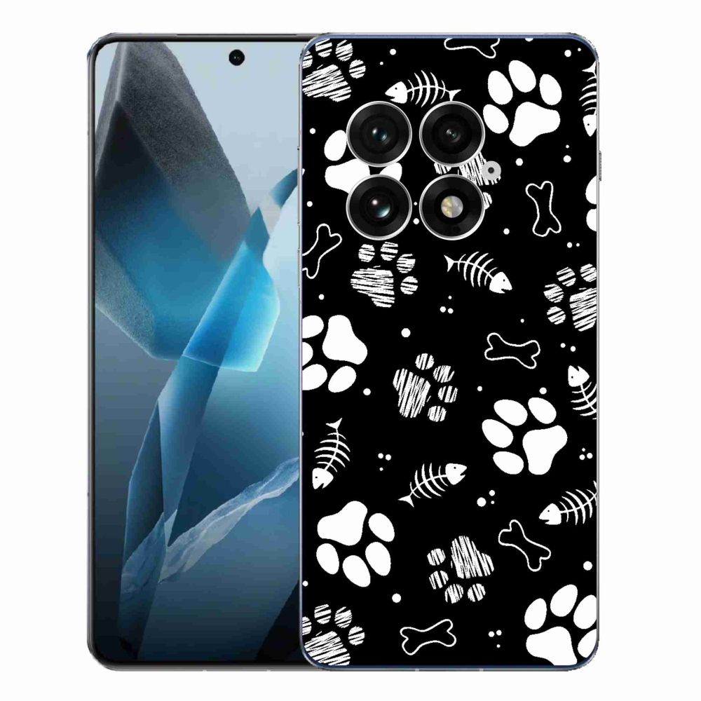 Gelový kryt mmCase na One Plus 13 - psí tlapky