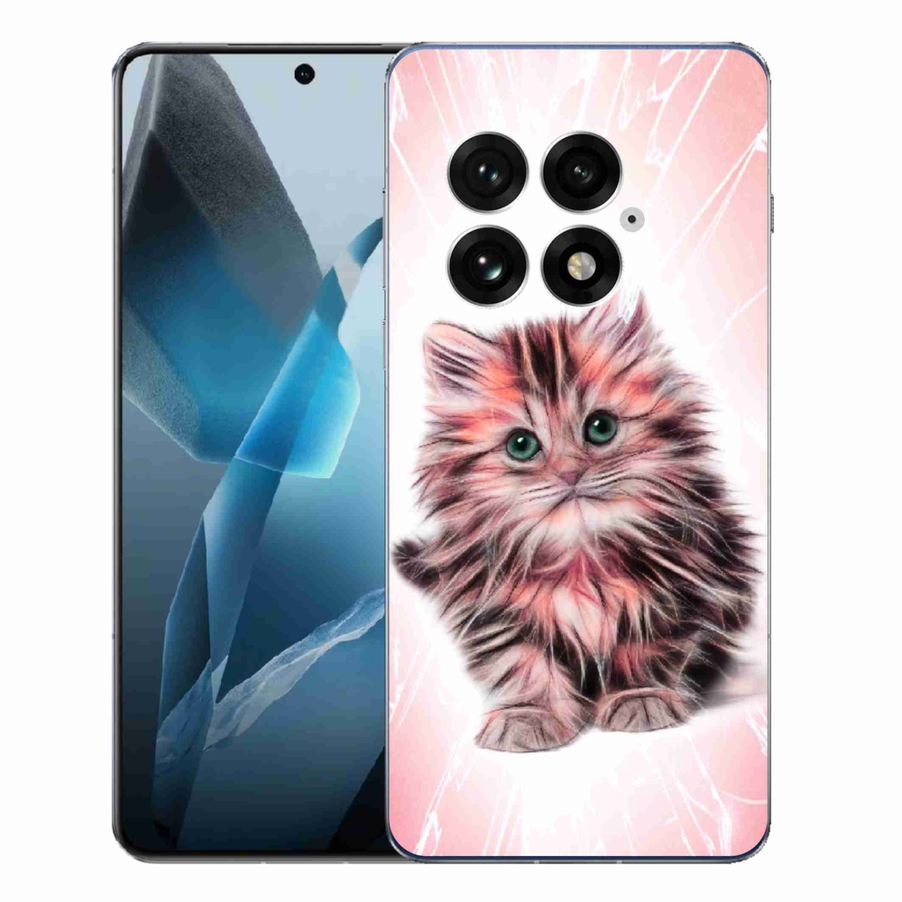 Gelový kryt mmCase na One Plus 13 - roztomilé kotě