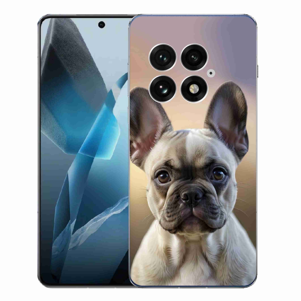 Gelový kryt mmCase na One Plus 13 - roztomilý francouzský buldoček