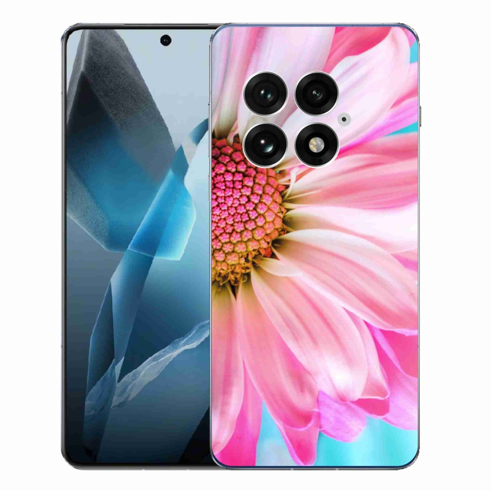Gelový kryt mmCase na One Plus 13 - růžová květina