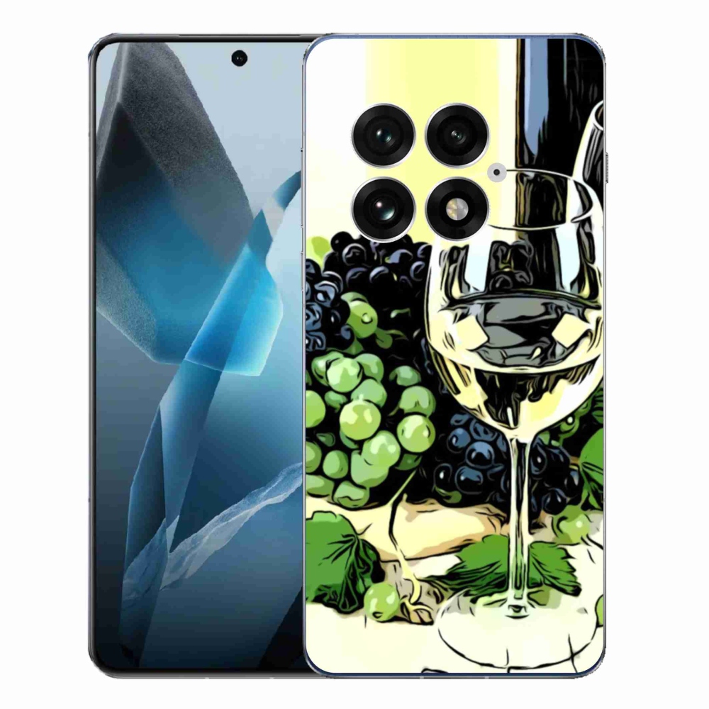 Gelový kryt mmCase na One Plus 13 - sklenka vína