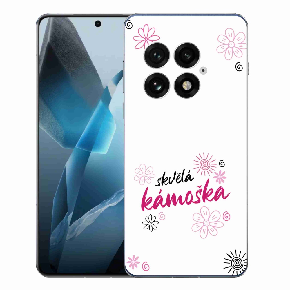 Gelový kryt mmCase na One Plus 13 - skvělá kámoška bílé pozadí