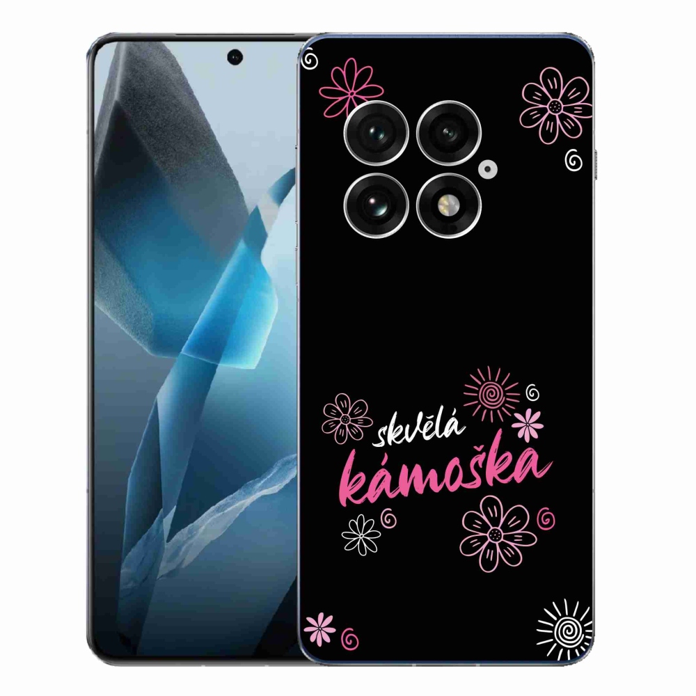 Gelový kryt mmCase na One Plus 13 - skvělá kámoška černé pozadí