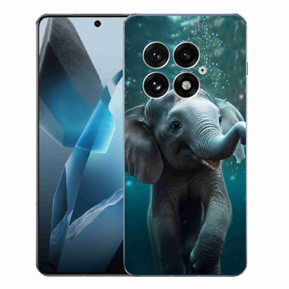 Gelový kryt mmCase na One Plus 13 - slůně pod vodou