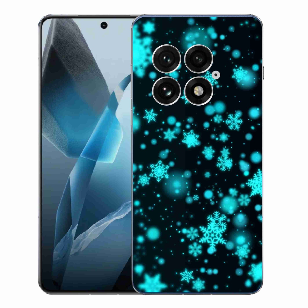 Gelový kryt mmCase na One Plus 13 - sněhové vločky 1