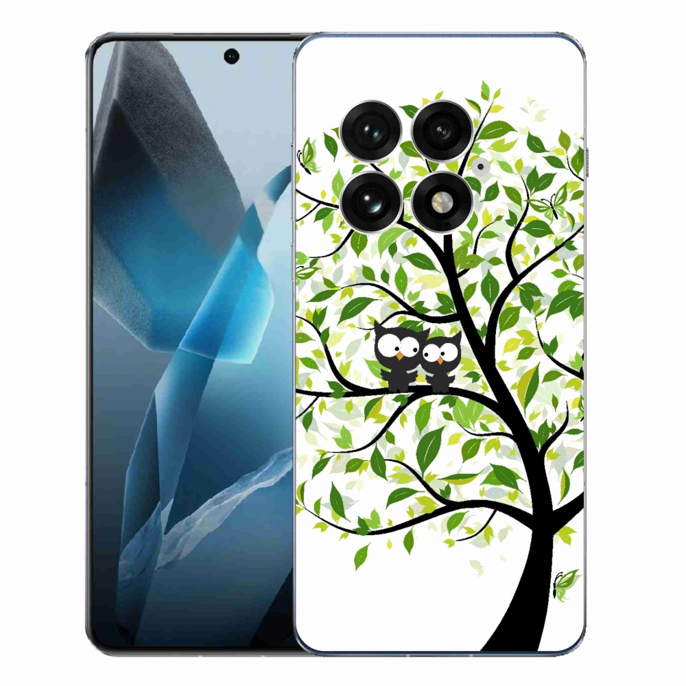 Gelový kryt mmCase na One Plus 13 - sovičky na stromě