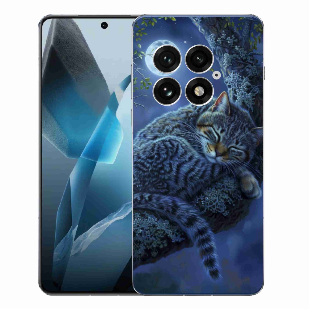 Gelový kryt mmCase na One Plus 13 - spící kočka
