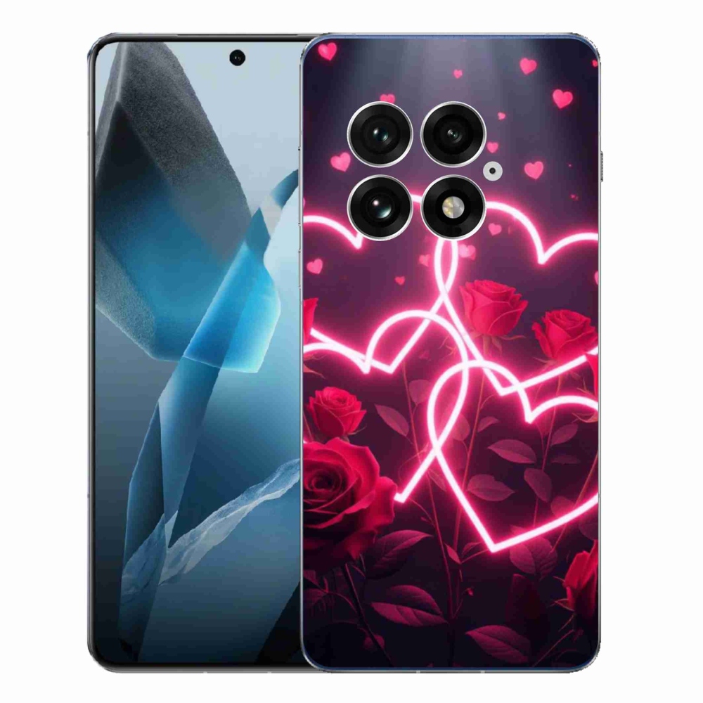 Gelový kryt mmCase na One Plus 13 - srdce lásky