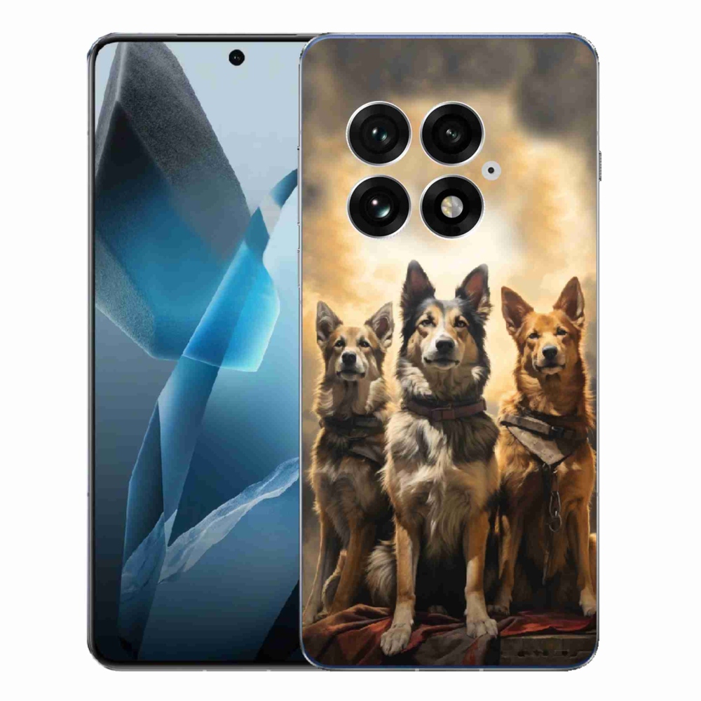 Gelový kryt mmCase na One Plus 13 - tři psi