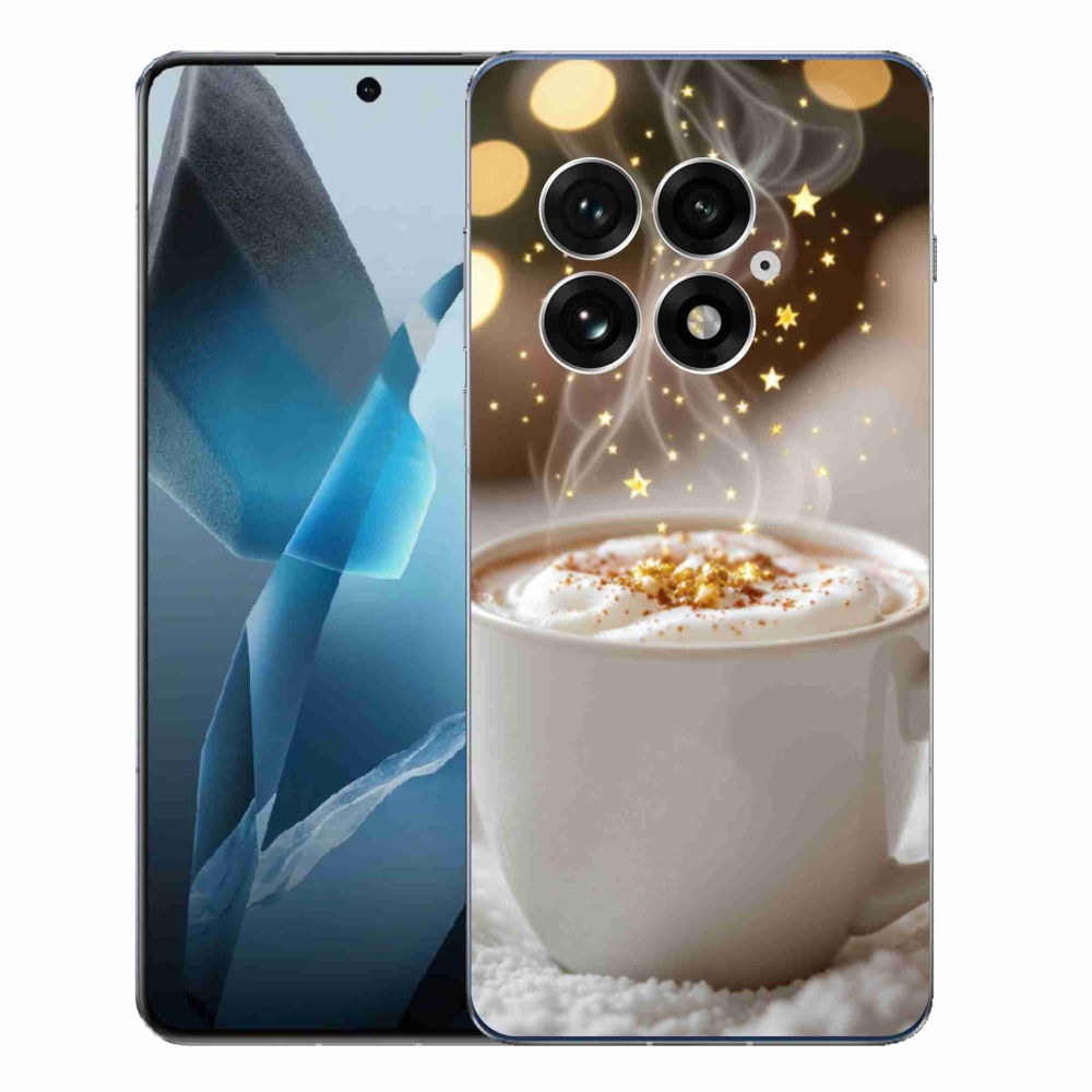 Gelový kryt mmCase na One Plus 13 - vánoční horký nápoj