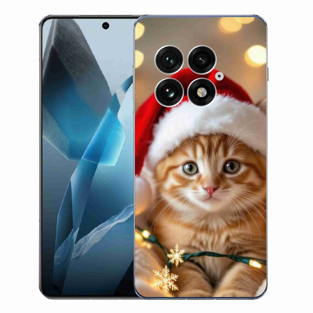 Gelový kryt mmCase na One Plus 13 - vánoční kotě