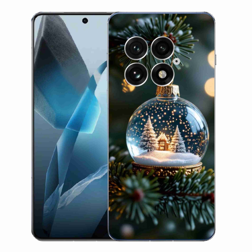 Gelový kryt mmCase na One Plus 13 - vánoční koule 2