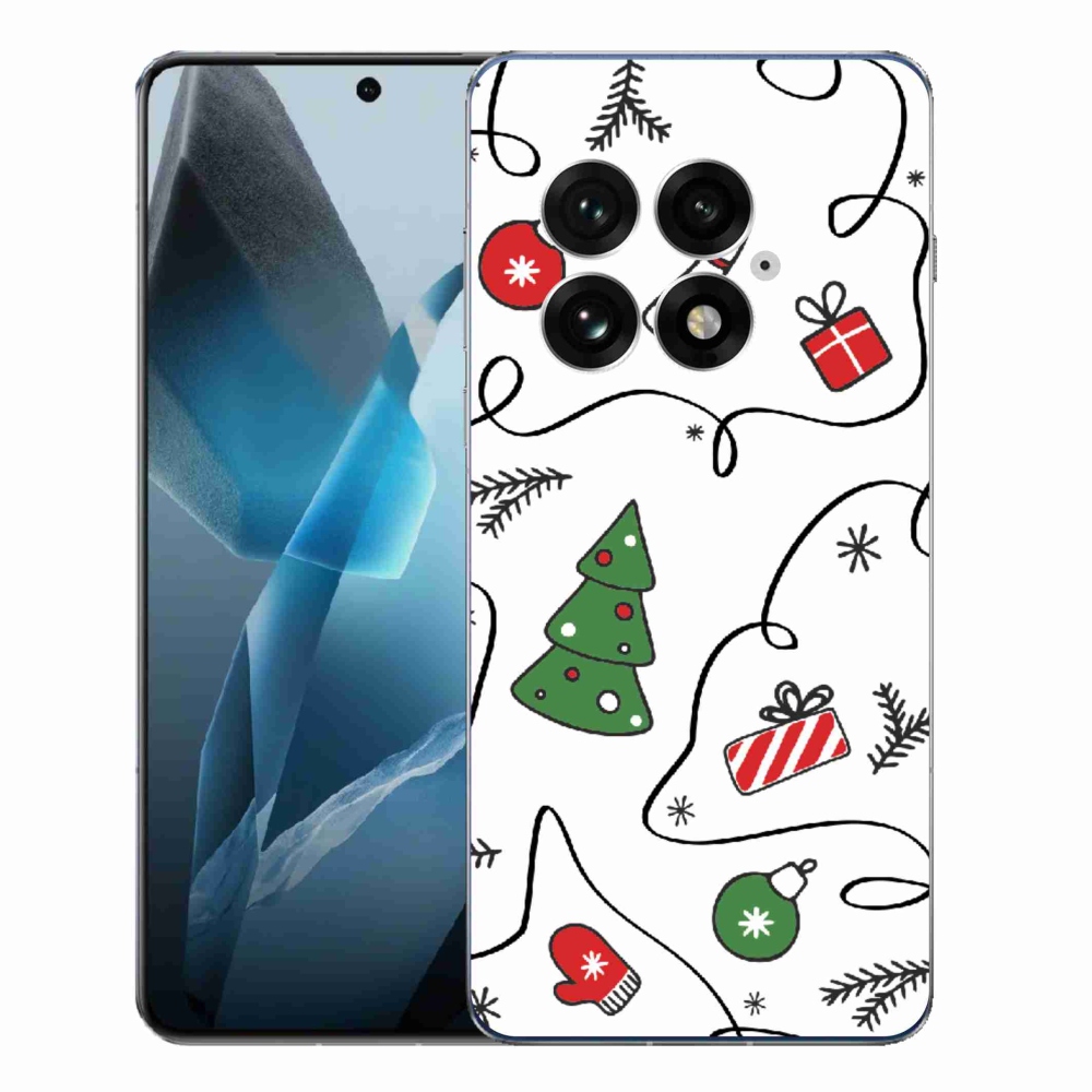 Gelový kryt mmCase na One Plus 13 - vánoční motivy