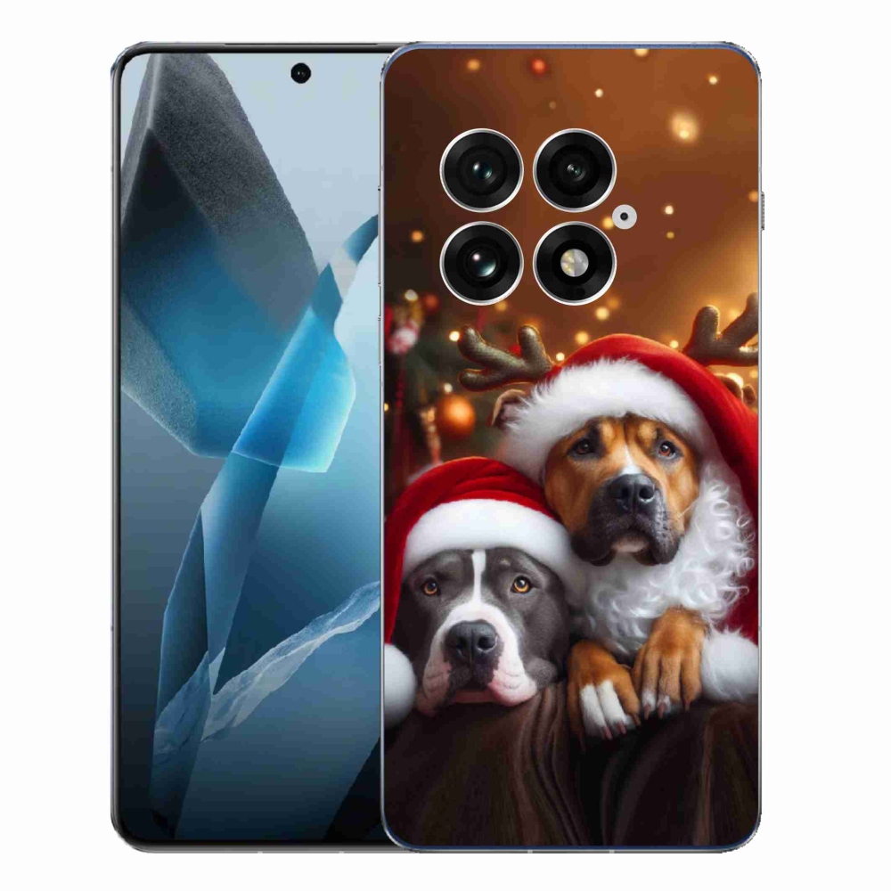 Gelový kryt mmCase na One Plus 13 - vánoční psi