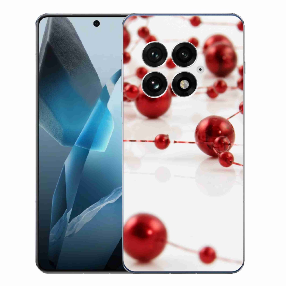 Gelový kryt mmCase na One Plus 13 - vánoční řetěz